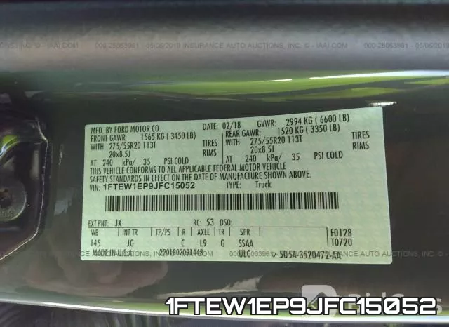 1FTEW1EP9JFC15052 фото 10