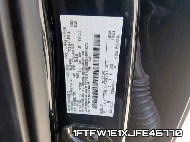1FTFW1E1XJFE46770 фото 2