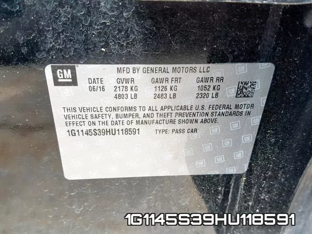1G1145S39HU118591 фото 2