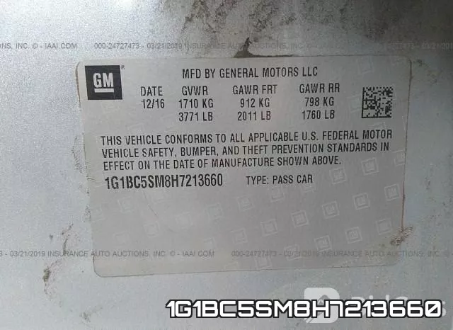 1G1BC5SM8H7213660 фото 10