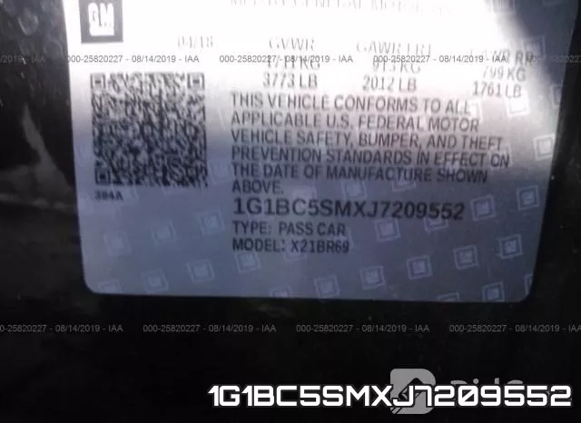 1G1BC5SMXJ7209552 фото 10