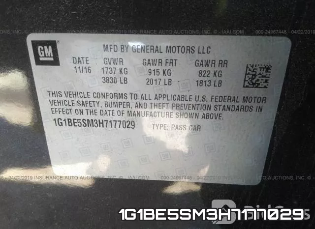 1G1BE5SM3H7177029 фото 10