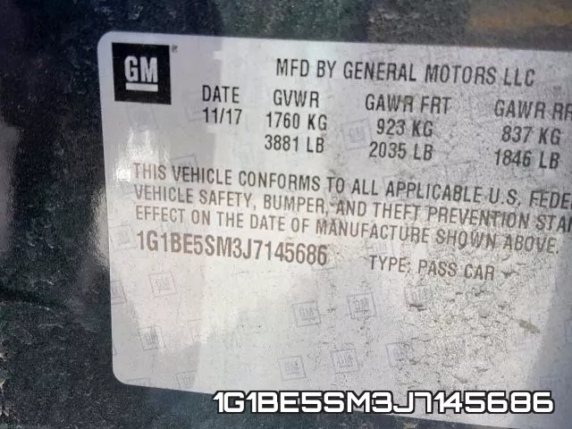 1G1BE5SM3J7145686 фото 2