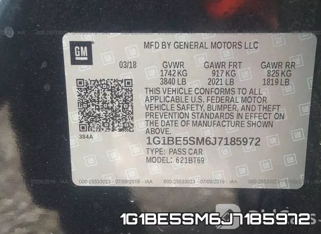 1G1BE5SM6J7185972 фото 10