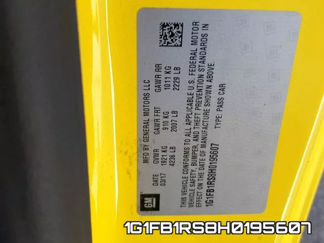 1G1FB1RS8H0195607 фото 2