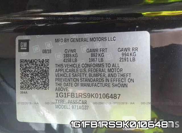 1G1FB1RS9K0106487 фото 10