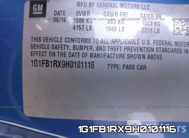 1G1FB1RX9H0101116 фото 10