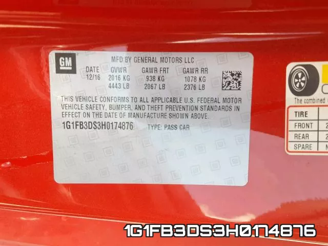 1G1FB3DS3H0174876 фото 2