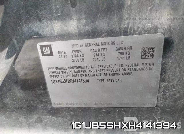 1G1JB5SHXH4141394 фото 10