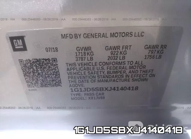 1G1JD5SBXJ4140418 фото 10