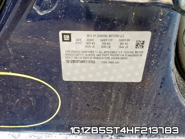 1G1ZB5ST4HF213783 фото 2