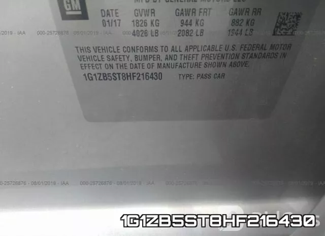 1G1ZB5ST8HF216430 фото 10