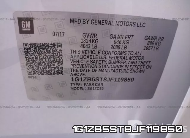 1G1ZB5ST8JF119850 фото 10