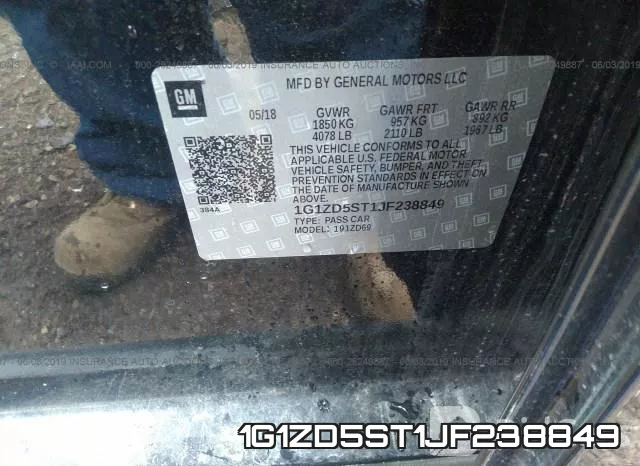 1G1ZD5ST1JF238849 фото 10