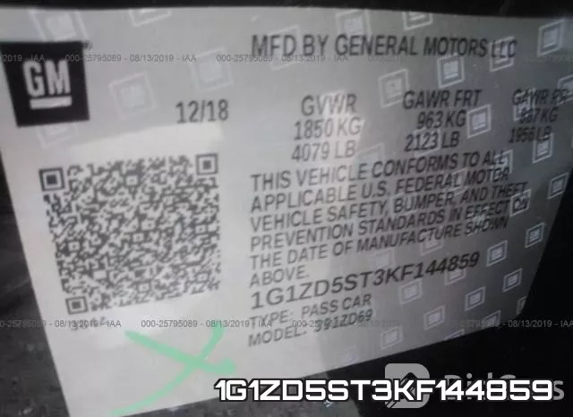 1G1ZD5ST3KF144859 фото 10