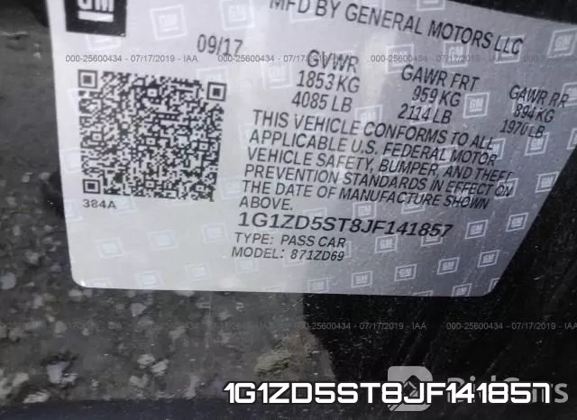 1G1ZD5ST8JF141857 фото 10