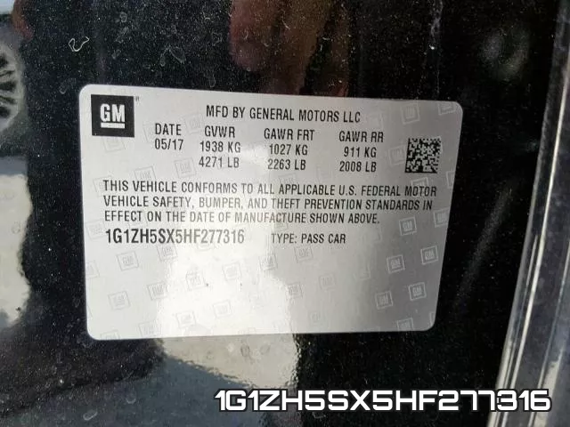 1G1ZH5SX5HF277316 фото 2