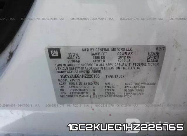1GC2KUEG1HZ226765 фото 10