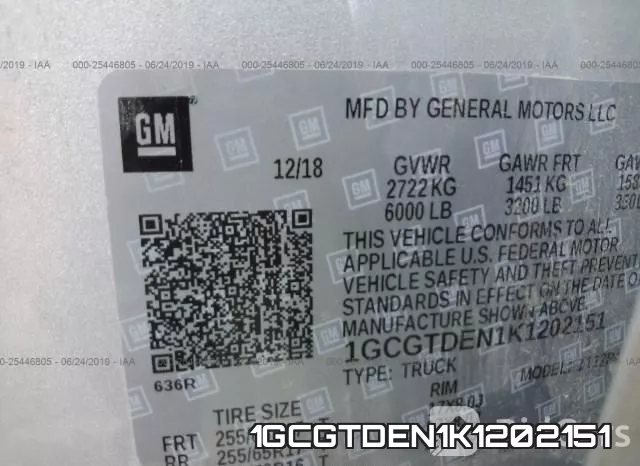 1GCGTDEN1K1202151 фото 10
