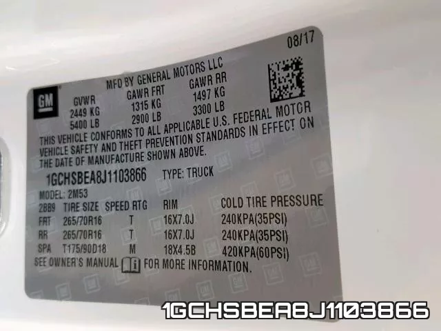 1GCHSBEA8J1103866 фото 2