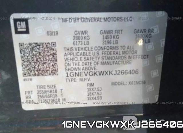 1GNEVGKWXKJ266406 фото 10