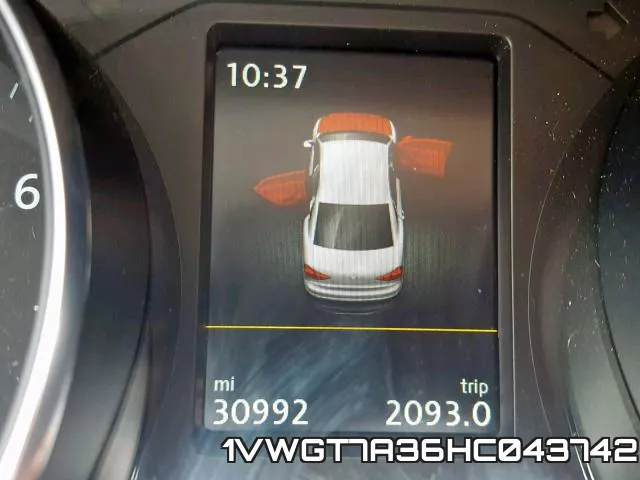 1VWGT7A36HC043742 фото 9