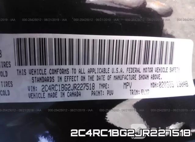 2C4RC1BG2JR227518 фото 10