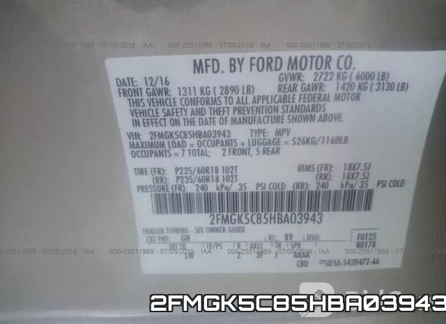 2FMGK5C85HBA03943 фото 10