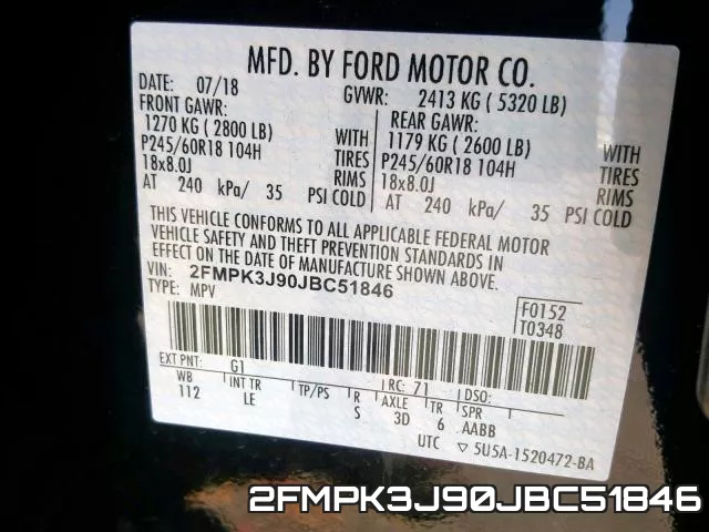 2FMPK3J90JBC51846 фото 2
