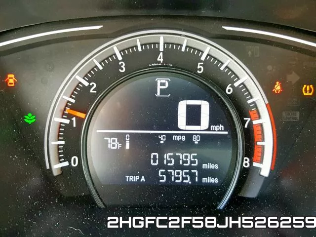 2HGFC2F58JH526259 фото 9