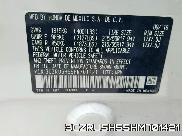 3CZRU5H55HM701421 фото 2
