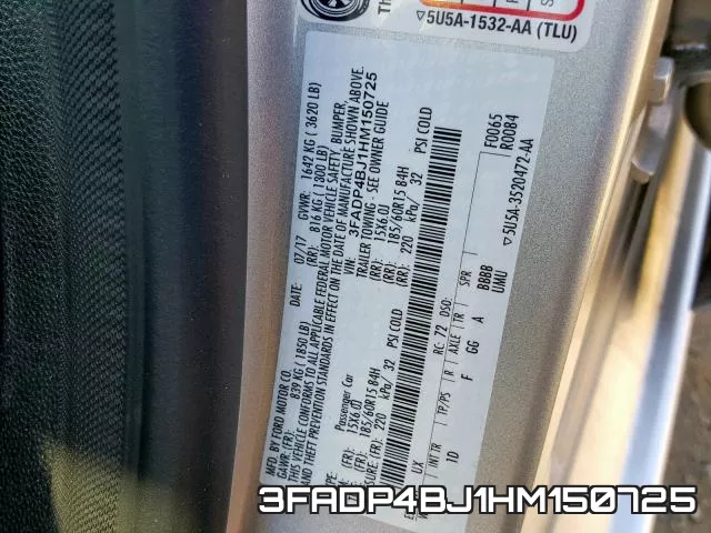 3FADP4BJ1HM150725 фото 2