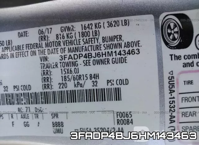 3FADP4BJ6HM143463 фото 10