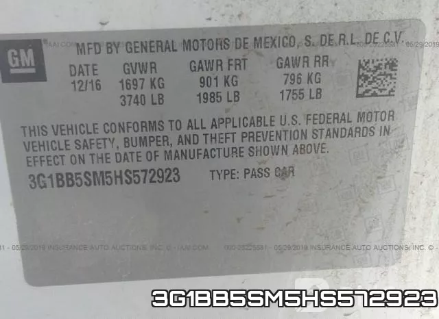 3G1BB5SM5HS572923 фото 9