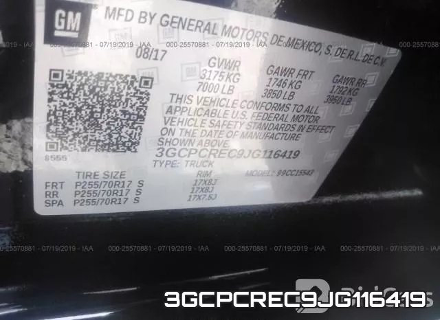 3GCPCREC9JG116419 фото 10