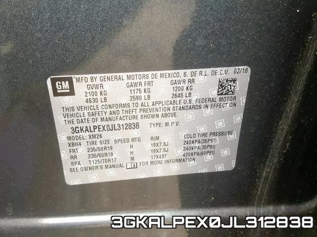 3GKALPEX0JL312838 фото 2