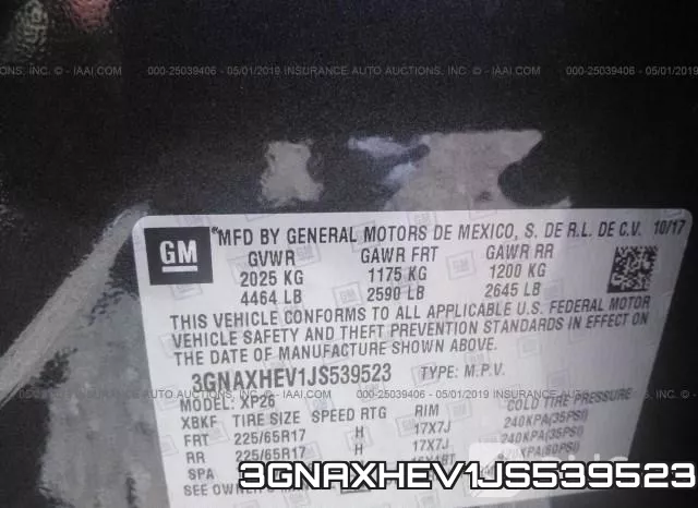 3GNAXHEV1JS539523 фото 10
