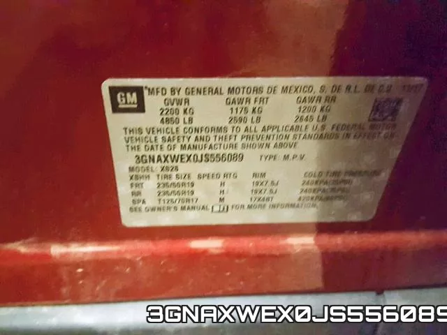 3GNAXWEX0JS556089 фото 2