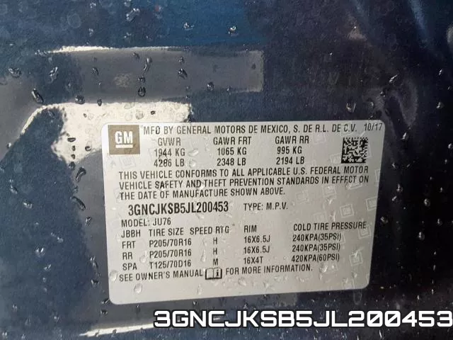 3GNCJKSB5JL200453 фото 2