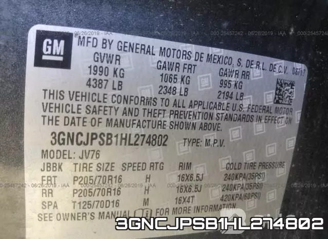 3GNCJPSB1HL274802 фото 10