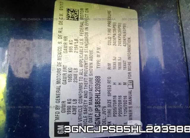 3GNCJPSB5HL203988 фото 10