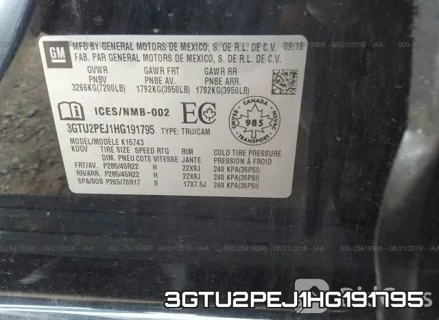 3GTU2PEJ1HG191795 фото 10