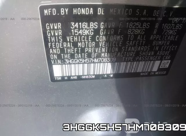 3HGGK5H57HM708309 фото 10