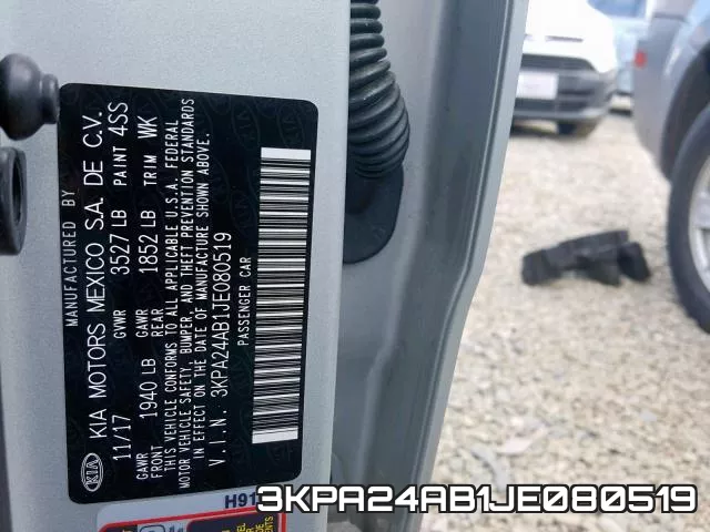 3KPA24AB1JE080519 фото 2