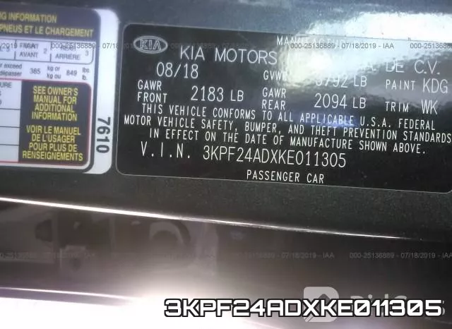3KPF24ADXKE011305 фото 10