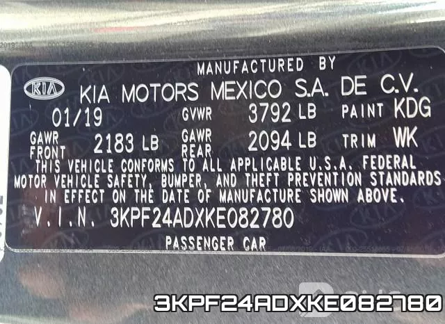 3KPF24ADXKE082780 фото 10