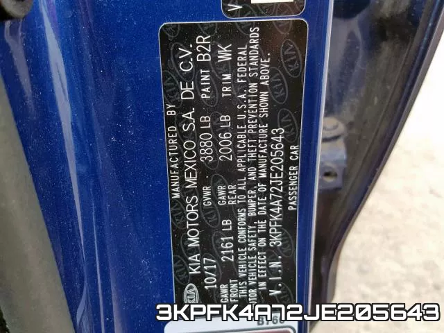 3KPFK4A72JE205643 фото 2