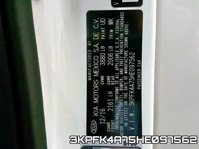 3KPFK4A75HE097562 фото 2