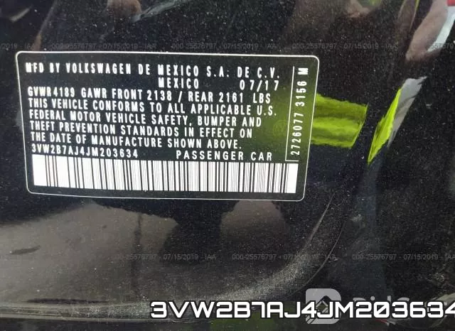 3VW2B7AJ4JM203634 фото 10