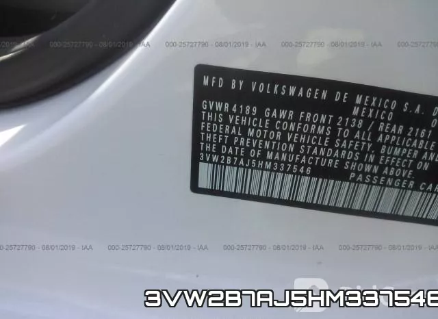 3VW2B7AJ5HM337546 фото 10
